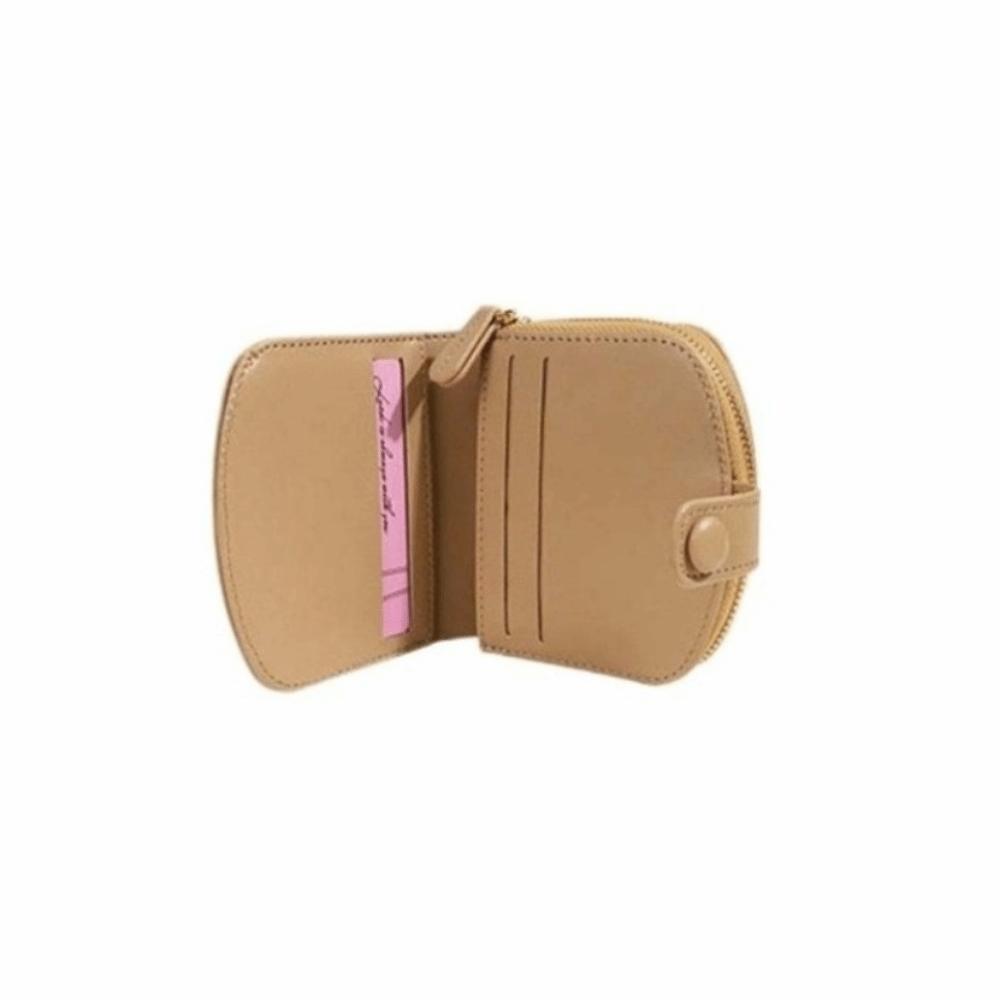 Floral Print Mini Coin Purse Bag Zipper Pouch Card Holder Portable PU Leather Short Wallet Women