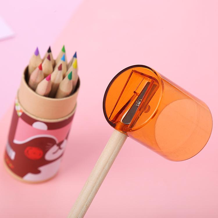 Cute Bear 12-Color Children's Coloring Pencils - Cartoon Stationery Gift Set