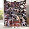 Coperta in Flanella Horror Freddy F-FNAF Games, Coperta in Peluche Calda Ultra Morbida per Casa Camera da Letto Letto Divano Ufficio Campeggio Picnic