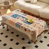 Cotton Yarn Tassel Dining Table Cloth Bohemian Style Double Printed Tablecloth Home Decoration Multifunctional Cover Cloth Towel