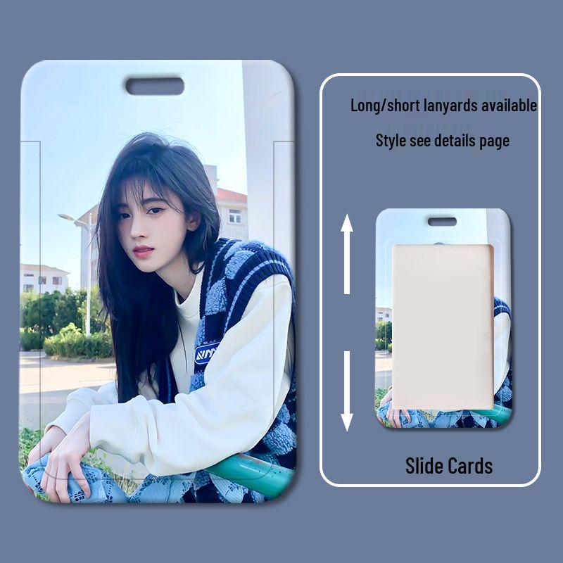 Ju Jingyi Plastic Sliding Cover ID & Access Card Holder for Students & Employees