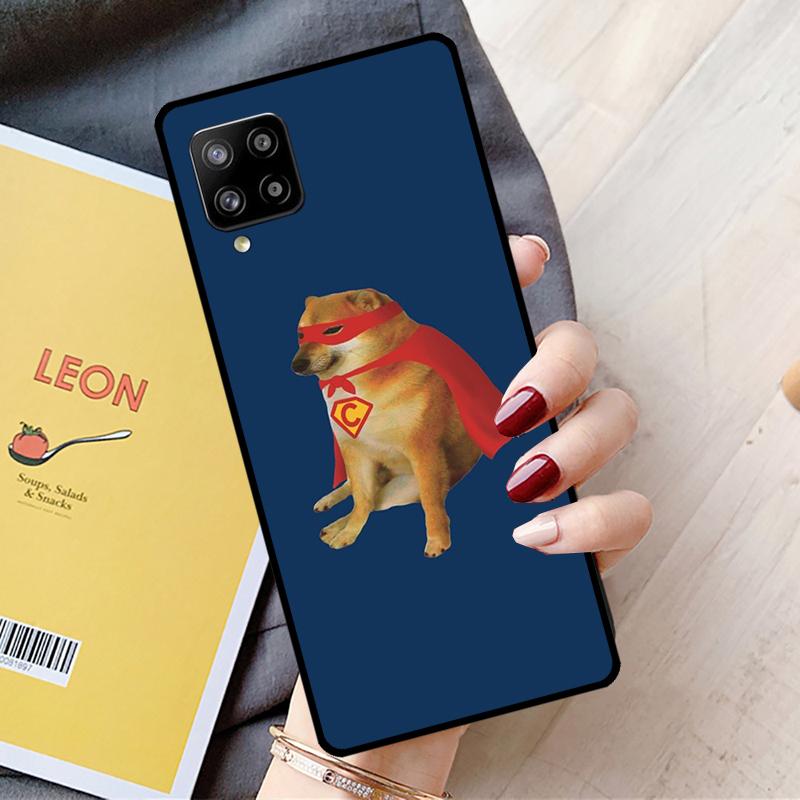 Cheems Doge For Samsung Galaxy A15 A35 A55 A36 A56 A26 A16 A22 A32 A52 A54 A34 A53 A33 A13 A06 A05 Case