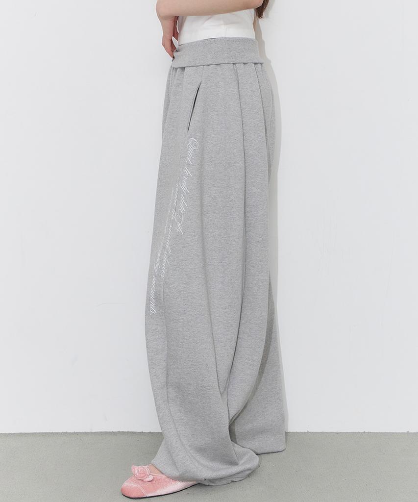 ILLIGO Lace Ribbon Sweatpants Melange
