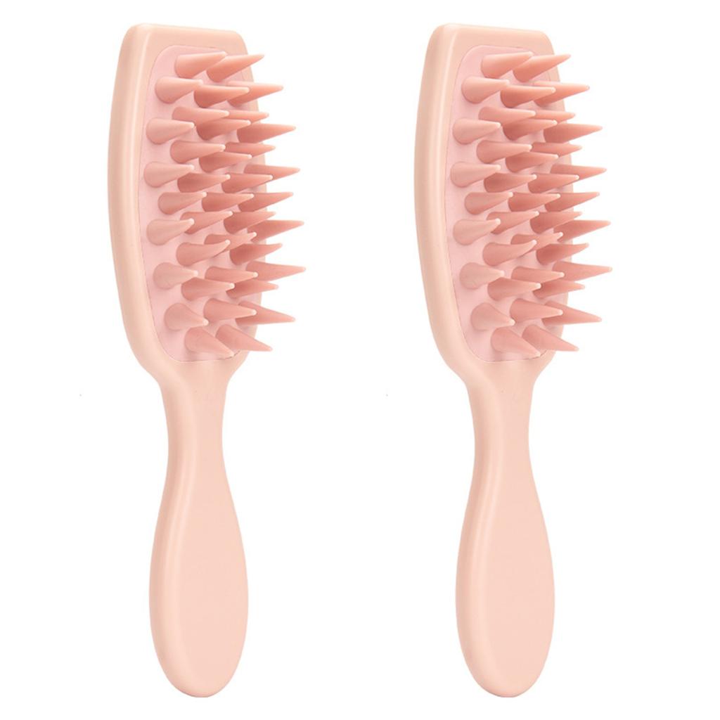 2PCS Handheld Hair Wash Brush Scalp Care Massager Waterproof Design for Deep Cleansing and Stimulating Scalp Refreshment