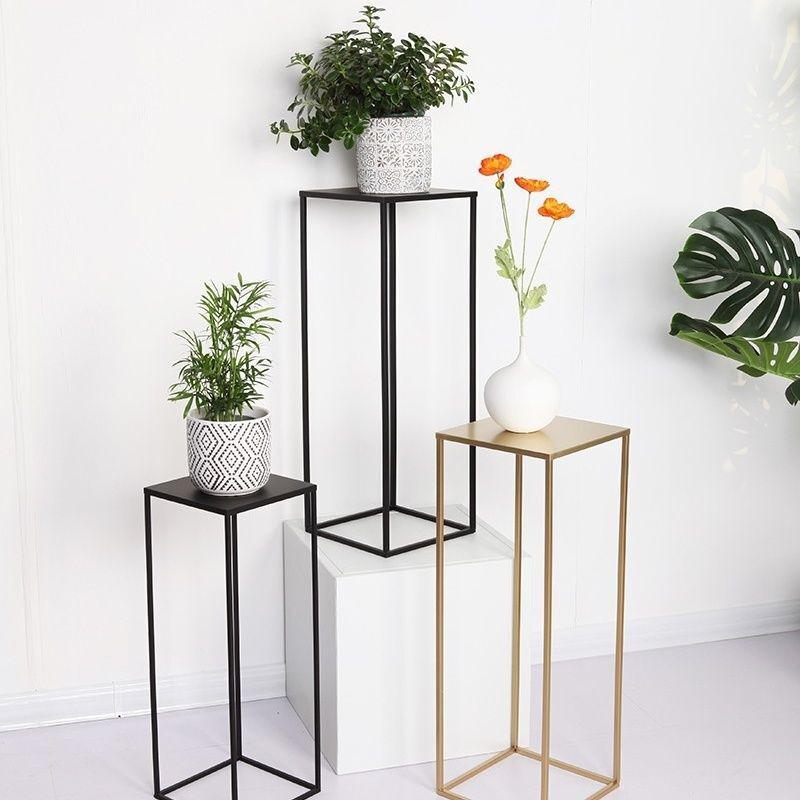Nordic Minimalist Wrought Iron Balcony & Living Room Plant Stand