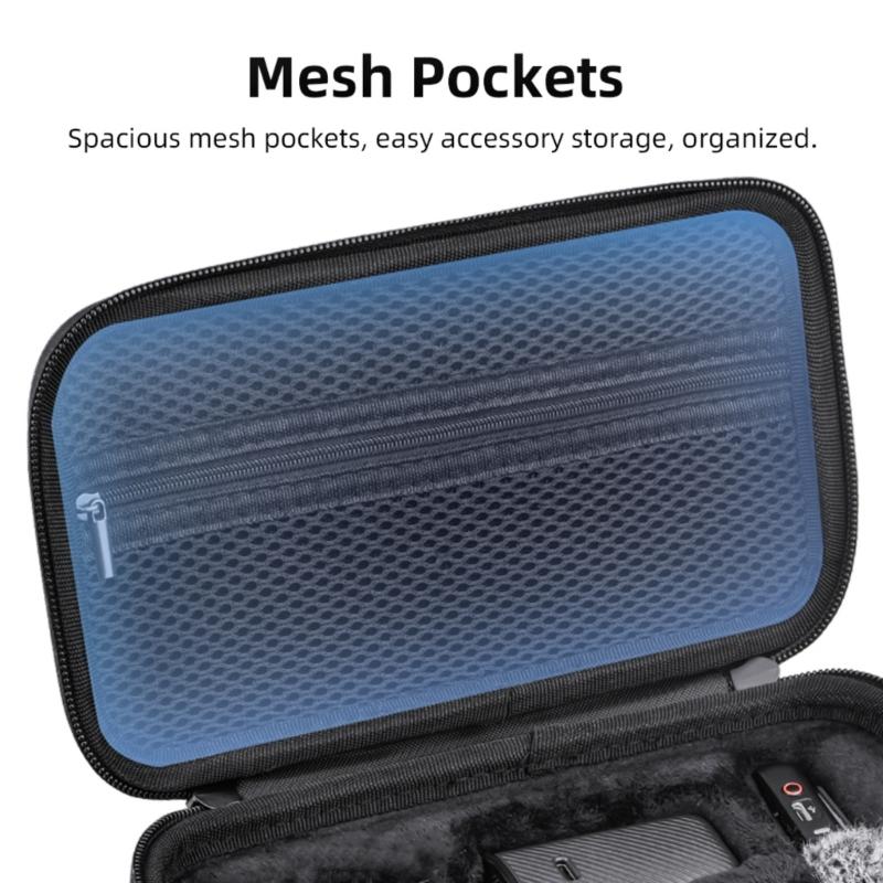 Camera Carrying Case Mini Protective Bag Shockproof Anti-scratch with Mesh Pocket for Pocket 3 Camera