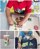 Kermit the Frog Hand Puppet Toy for Kids Adults Anime Puppet with 50Pcs Stickers Interactive Performance Gift