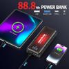 Jump Starter 4000A 88.8Wh Portable Car Battery Booster with Smart Clamps, Quick Charge, LED Light, Up to 10L Engine