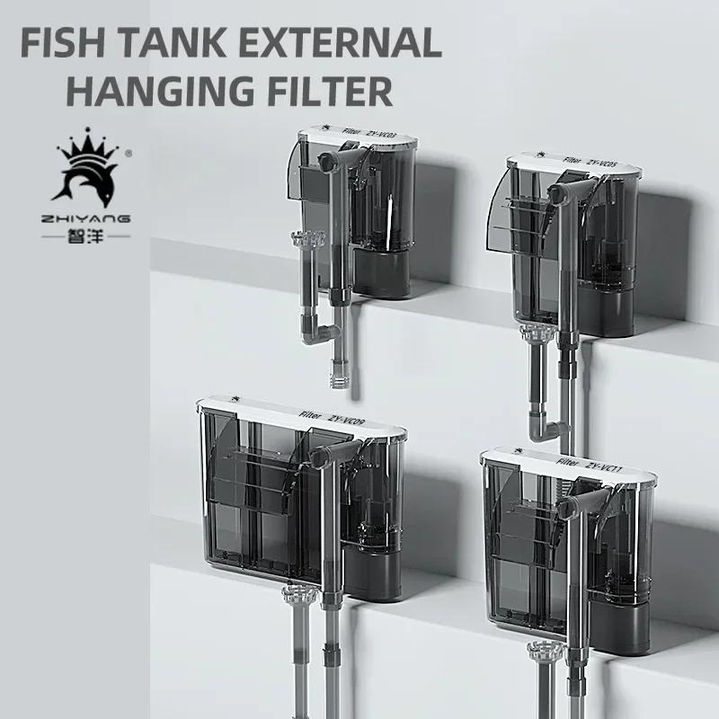 110 V 220 V Wandfilter Drei-in-eins-Umwälzpumpe für externe Aquarien Kleine und mittlere Aquarien Wasserfall-Sauerstoffversorgung