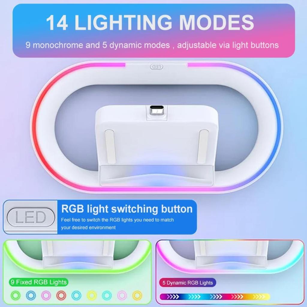 Charging Dock for Sony Play Station PS5 Playstation PS 5 Portal Game Console Stand Gaming Accessories RGB Charger Support Base