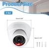 2-Pack White LED Home Surveillance Cameras - Large Size for Cross-Border Monitoring