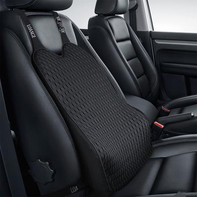Car Memory Foam Seat Protector Cushion with Belt Auto Cotton Mesh Lumbar Support Pillow for Driving Soft Back Pain Office