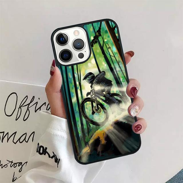 Ride Mountain Bike Bicycle Phone Case Cover For iPhone 17 Air 15 16 14 13 12 Pro Max 11 Pro Max Plus Coque Shell