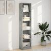 VidaXL Bookcase Concrete Grey 40x24x176 Cm Engineered Wood, Bookshelf, Book Holder, Book Support, Cabinet of 857795