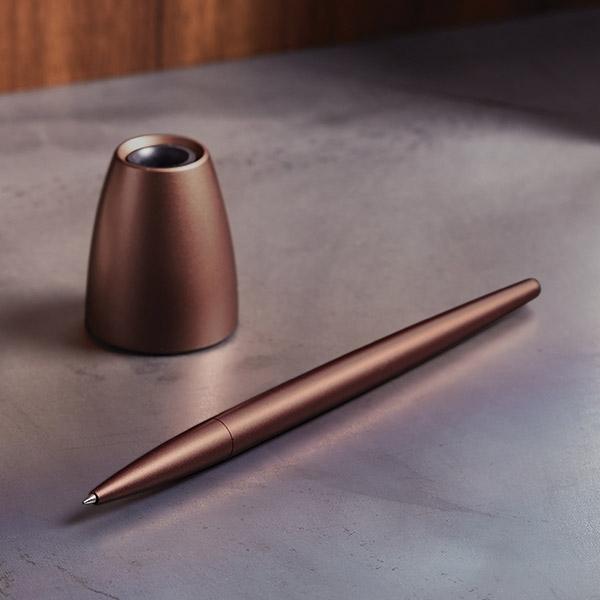 Lexon Scribalu Ballpoint Pen with Bronze Base LS64BZ