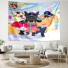 Sheriff Labrador Print Tapestry, Backdrop, Easy Setup, Ideal for Bedroom, Office & Living Room, with Aesthetic Wall Hanging Decor.