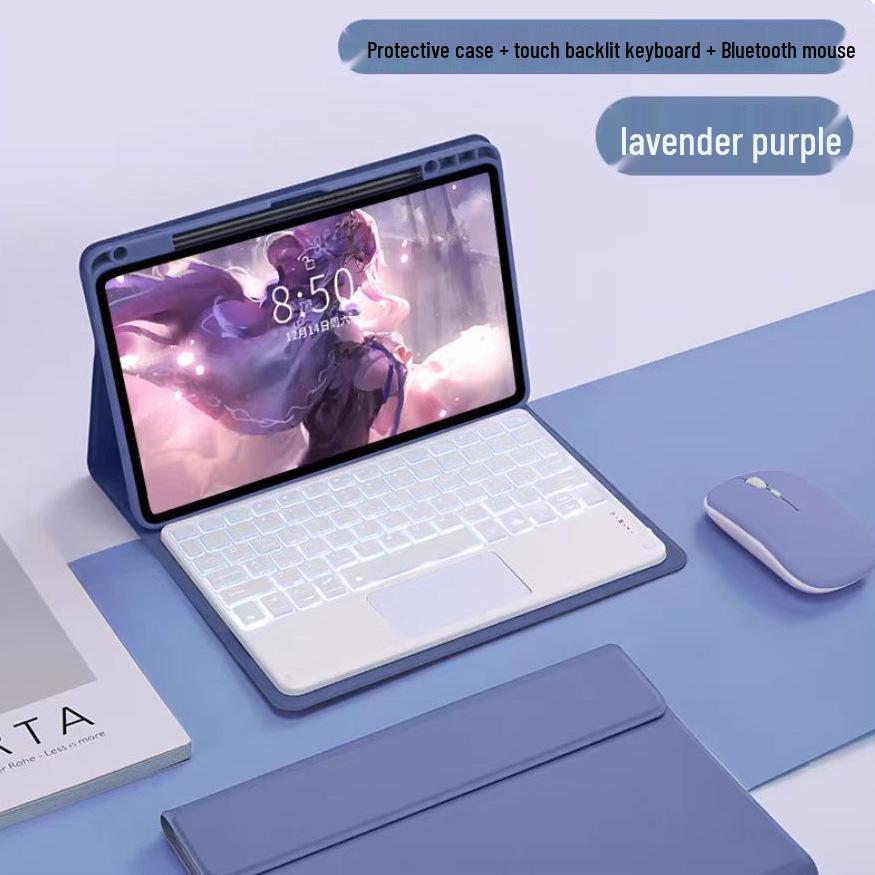 Redmi Pad Pro 12.1 Wireless Bluetooth Keyboard Protective Case with Spanish Language Support