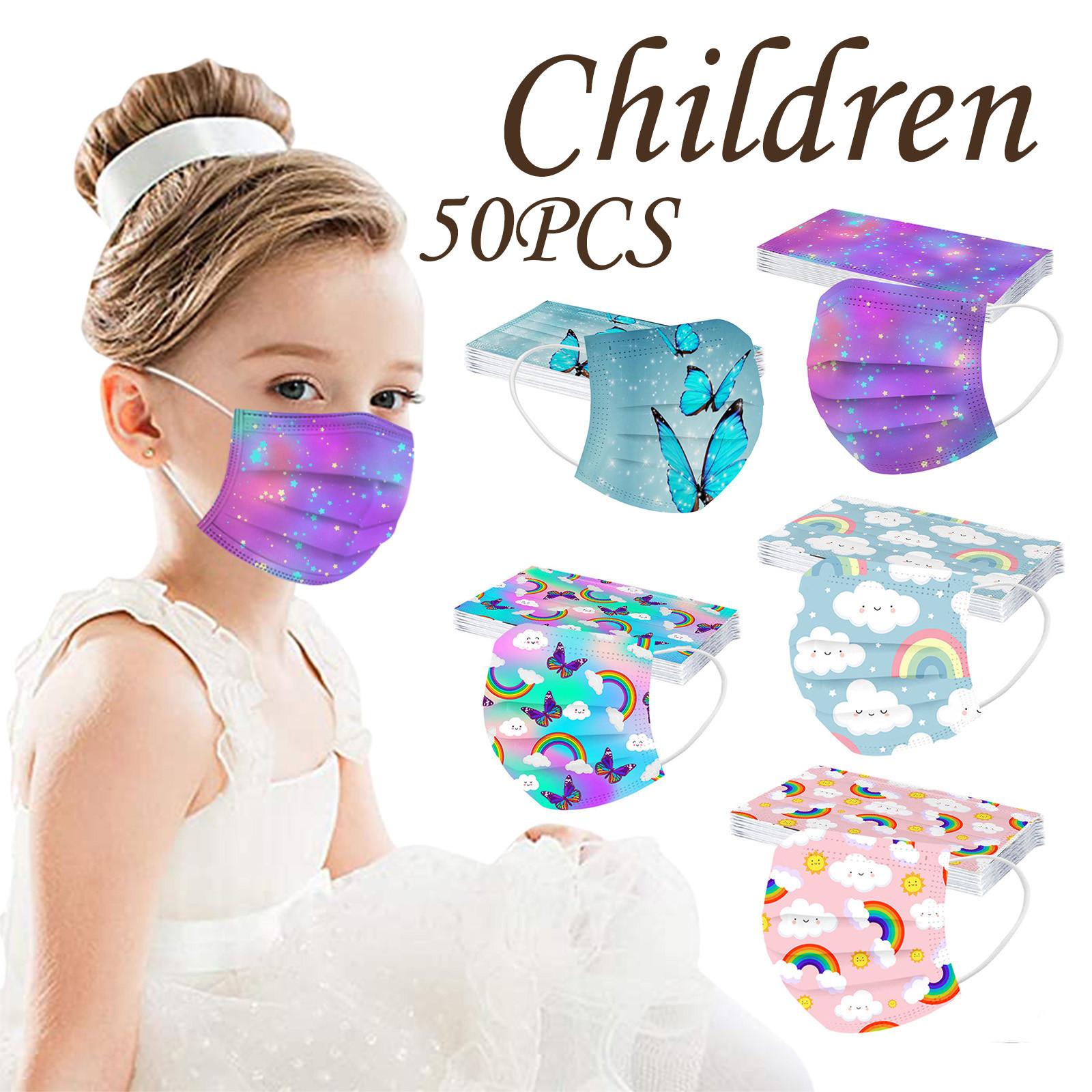 

Детская детская маска Одноразовая маска для лица Промышленная 3-слойная ушная петля 50 шт. Маска