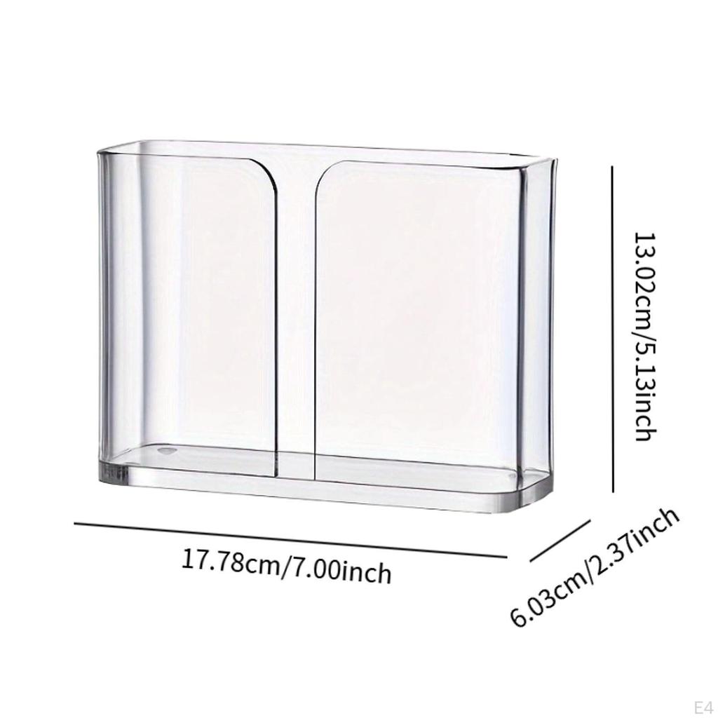 Acrylic Holder for Napkins And Tissues on Table, Paper Dispenser Dining Room Office Kitchen