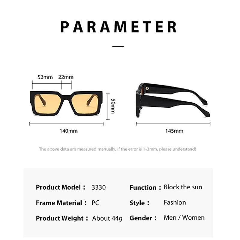 Retro Chunky Wide-legged Y2k Punk Fashion Ins Sunglasses For Men And Women
