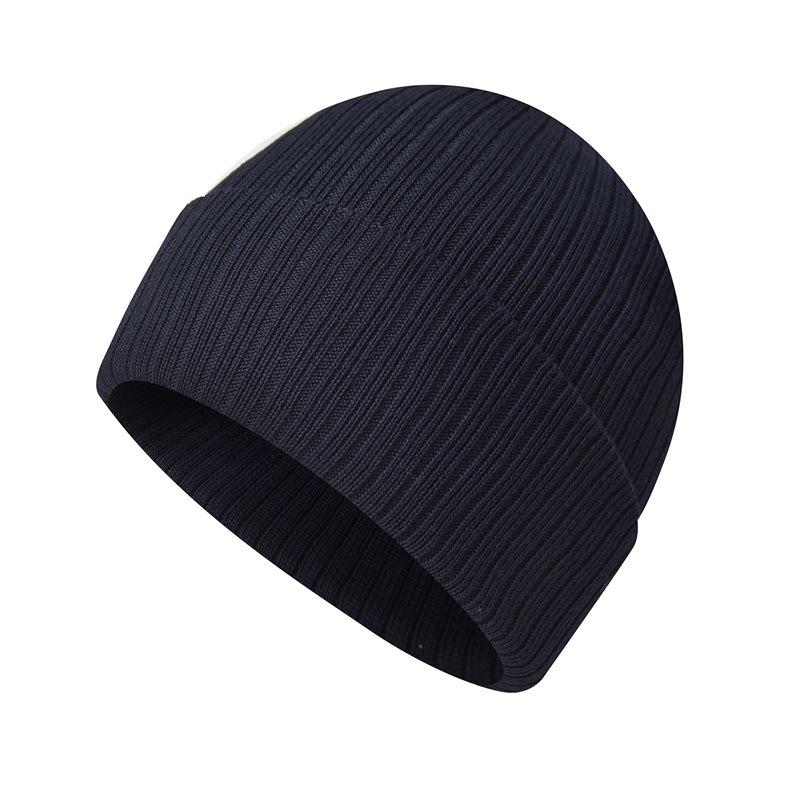 Men's Winter Thermal Knit Hat Thickened Recycled Material Outdoor Cycling Beanie Trendy Woolen Hat