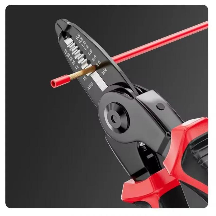 5-in-1 Draadstripper Gereedschap Set Combinatie Verwisselbare Tangen Kit Draadstripper Draadkrimptang Combinatietang Kabelknipper