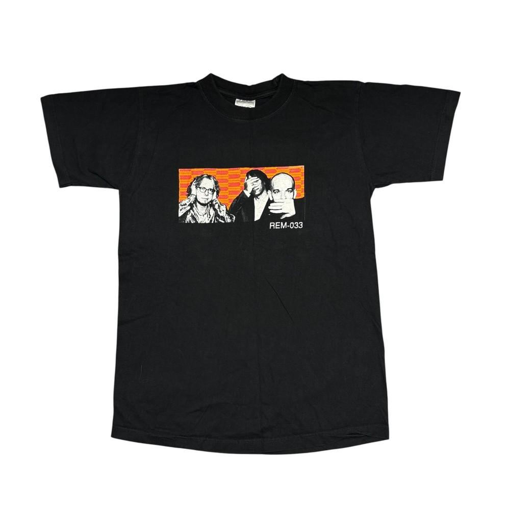 Vintage Rem Shirt Medium Mens Black 90s Tour Concert Rock Band Tee Graphic Music Unisex T-Shirt S