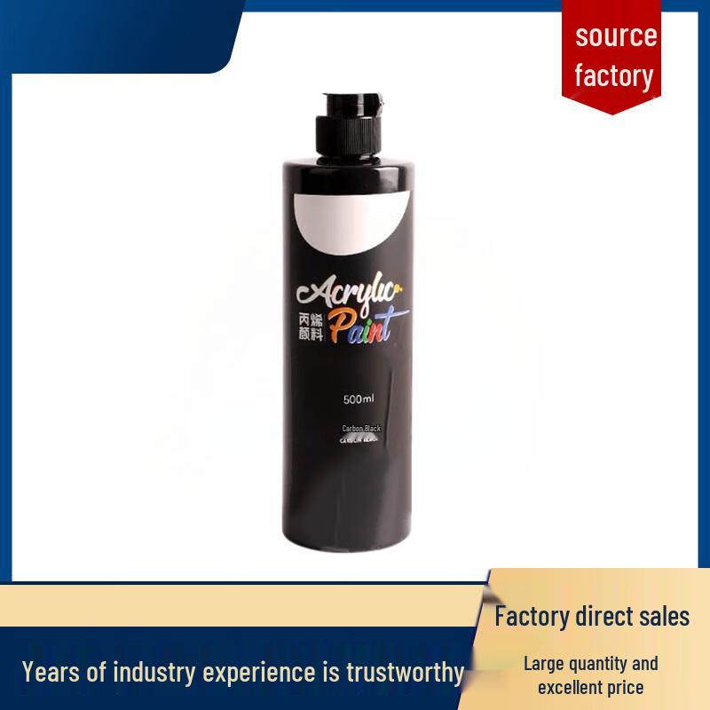 Xieping Black Waterproof Acrylic Paint 500ML