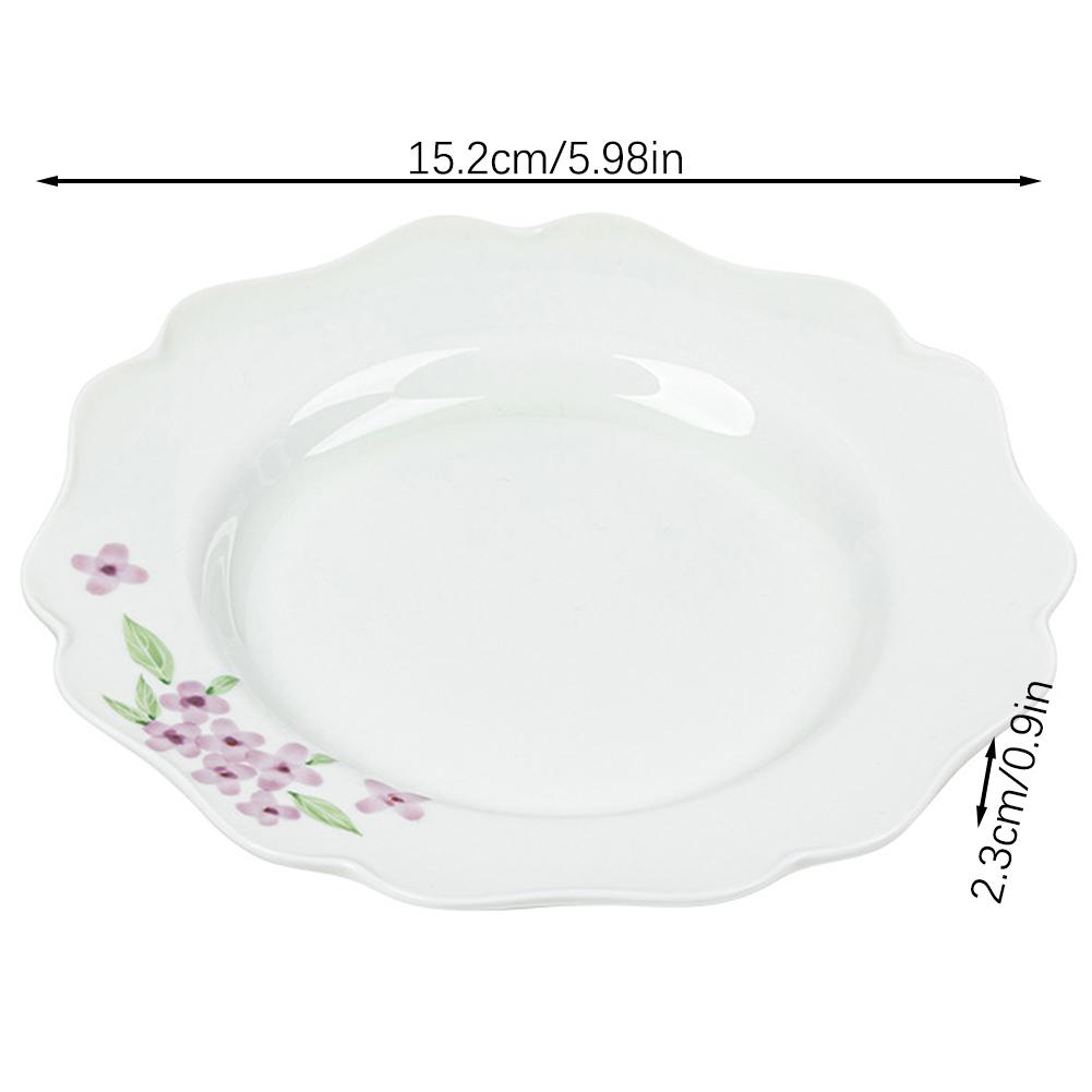 Serving Tray For Serving Tea Snacks Insulation Ceramic Dish Tray For Household