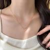 S925 Sterling Silver Smile Necklace: Elegant, Versatile, Simple Design for Women