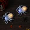 55KF 12Pcs Desktop LED Light Illuminated Spiders Night Light Decoration for Indoor
