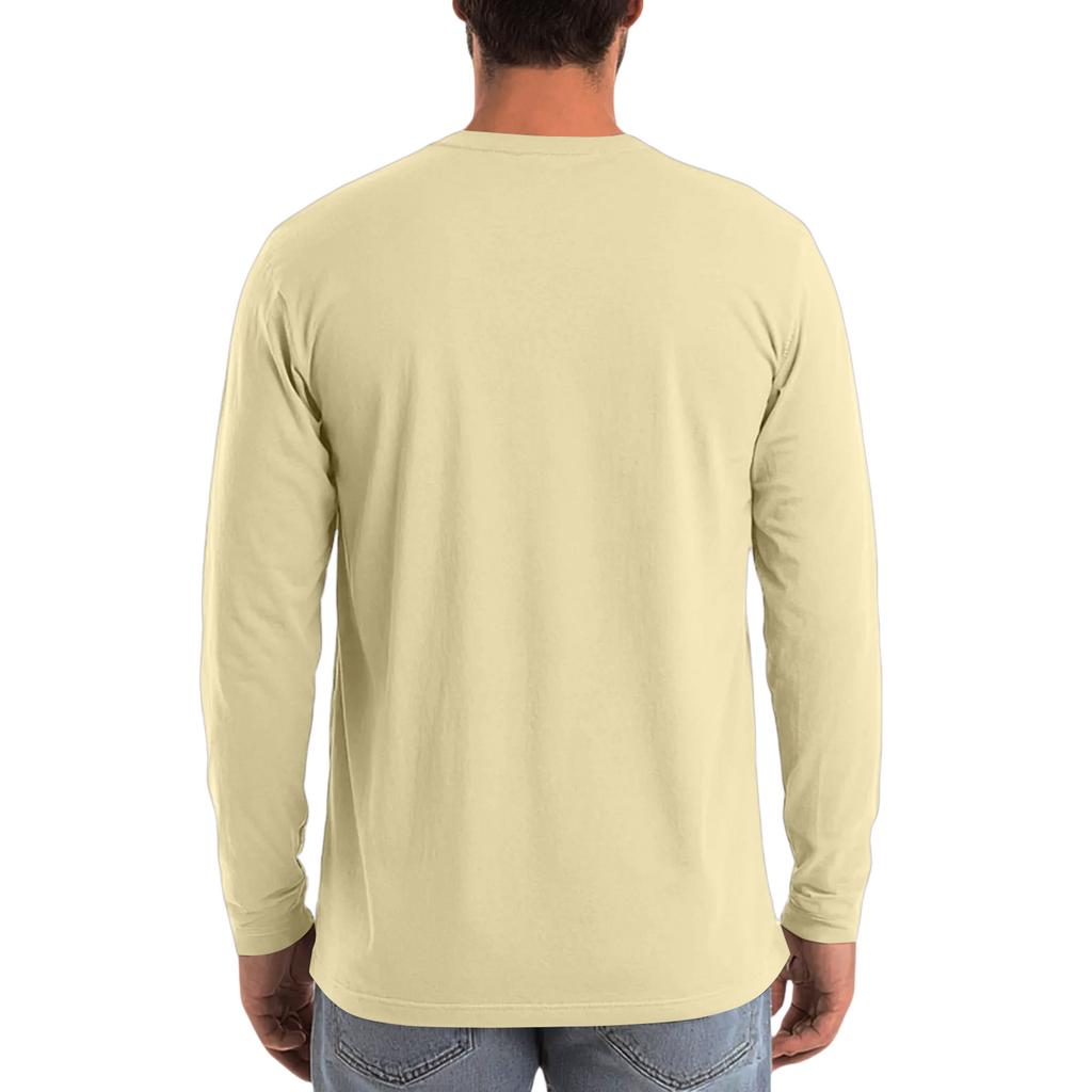 Men's Slim-Fit Casual  Neck Knit Long Sleeve Base Layer Top