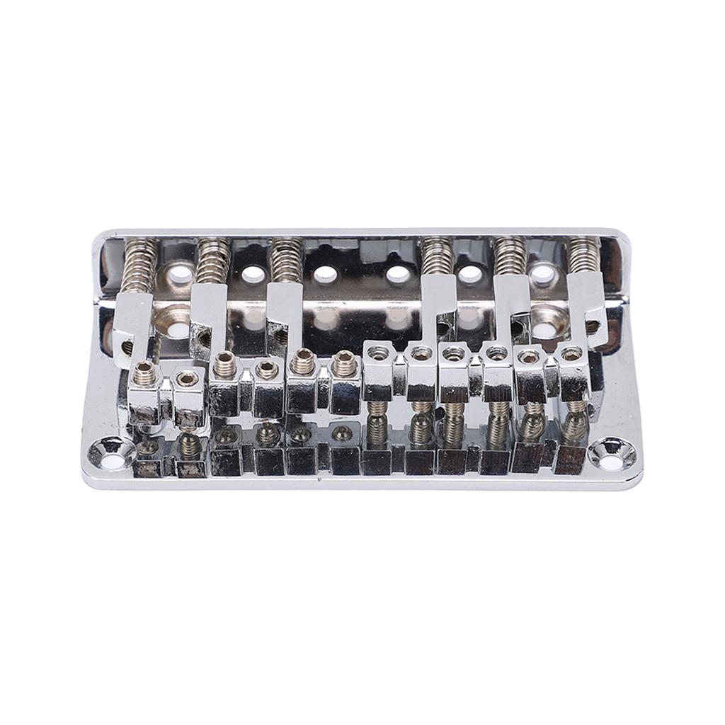6 String Metal Bridge Replacement Adjustable Saddle Bridge Stringed Instrument Accessories