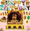 HOPPER Anime Movie Lizard Tom Cartoon Party Decoration Banner Tableware Flag Beaver Plate Kid Birthday Party Baby Shower Gifts