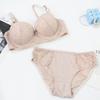 Sexy Stylish Lace Bra and Panty Set Featuring Underwire Push-up Support and Lightweight Skin-friendly Fabric