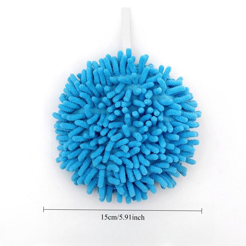 Household Chenille Handball Hanging Hand Towel Kitchen Thickened Absorbent Quick-drying Bathroom Cute Rag