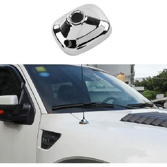 

Car Antenna Decoration Cover Decor for Ford F150 Raptor 09-15 Accessories Chrome