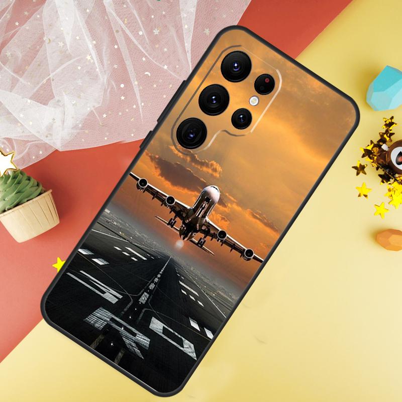 Flugzeug Flugzeug Flugzeug Handyhülle Für Samsung Galaxy S26 S25 Ultra S23 FE S21 S20 S22 S24 Ultra S10 Plus Hülle Coque