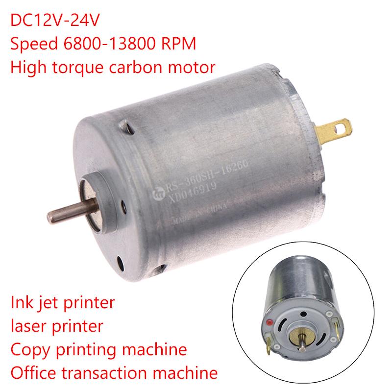 1 Stück Bastelspielzeug Haartrockner Elektrische Ventilatoren Zubehör 360Sh DC12V-24V Motor 13800 U/min Hochgeschwindigkeits-Kohlebürsten-Mikromotor