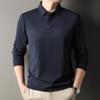 Firstview Men's Seamless Warm Long-Sleeve Polo Shirt