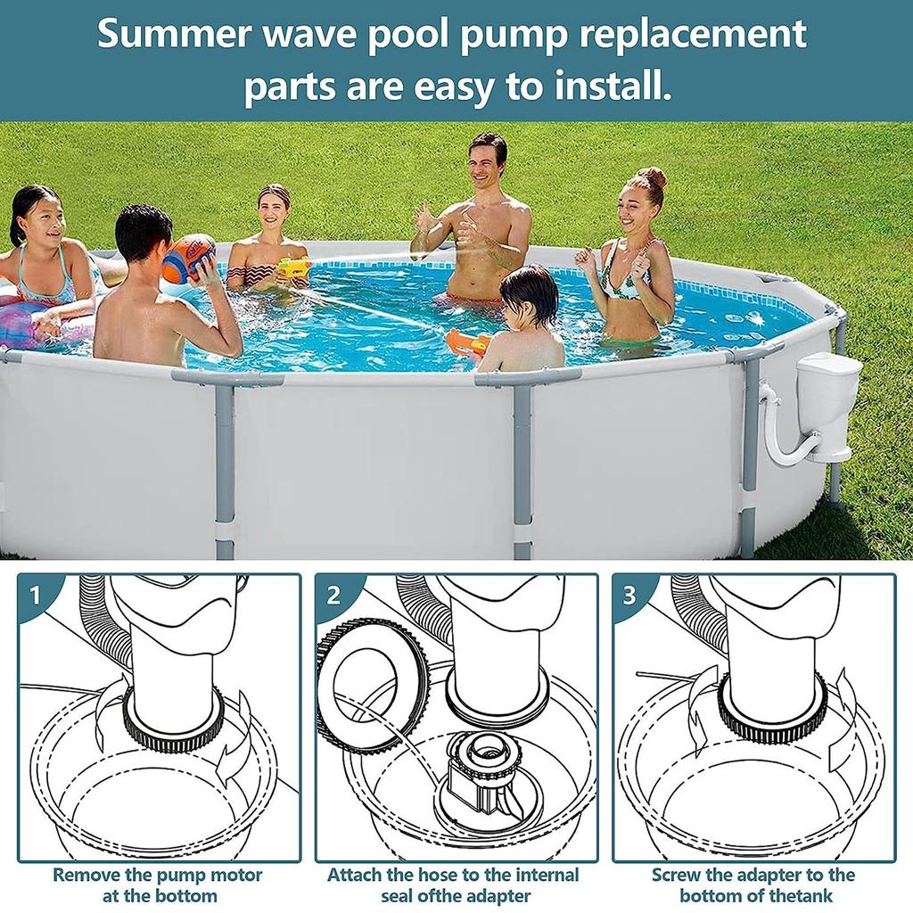 Sand Pumps Conversion Kit Conversion Set Replacement Parts Plastic Material for Sand Filter System Summer Wave SFX600