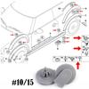 Klipsy do nadkoli samochodowych, nity plastikowe do BMW Mini R50 R52 R53 R55 R56 R57 One-Cooper SD Cabrio Roadster