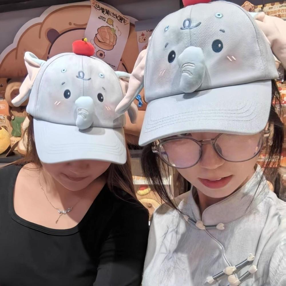 Y2k Peaked Cap Animals Sun Hat Cartoon Baseball Cap  Girls