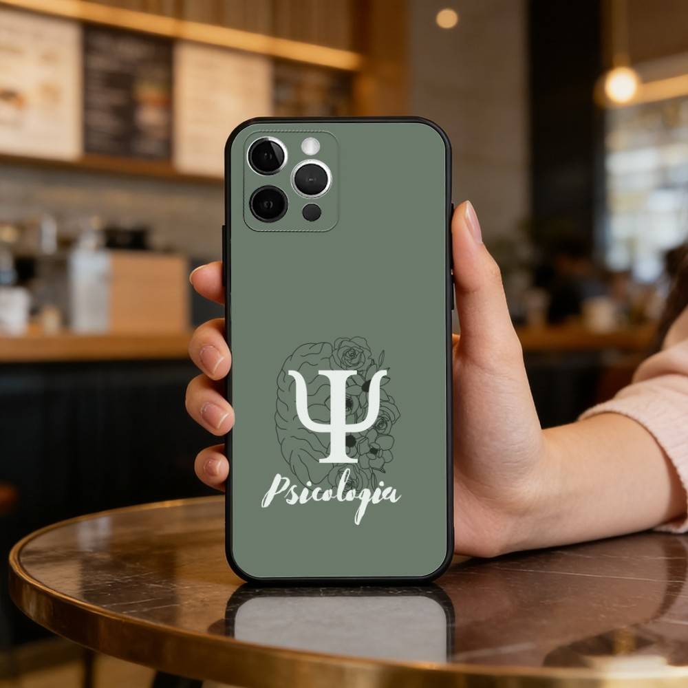 Psychologist Profession Psychology   Phone Case For iPhone 17,16,15,14,13,12,11 Plus,Pro Max,Soft Silicone Black Cover