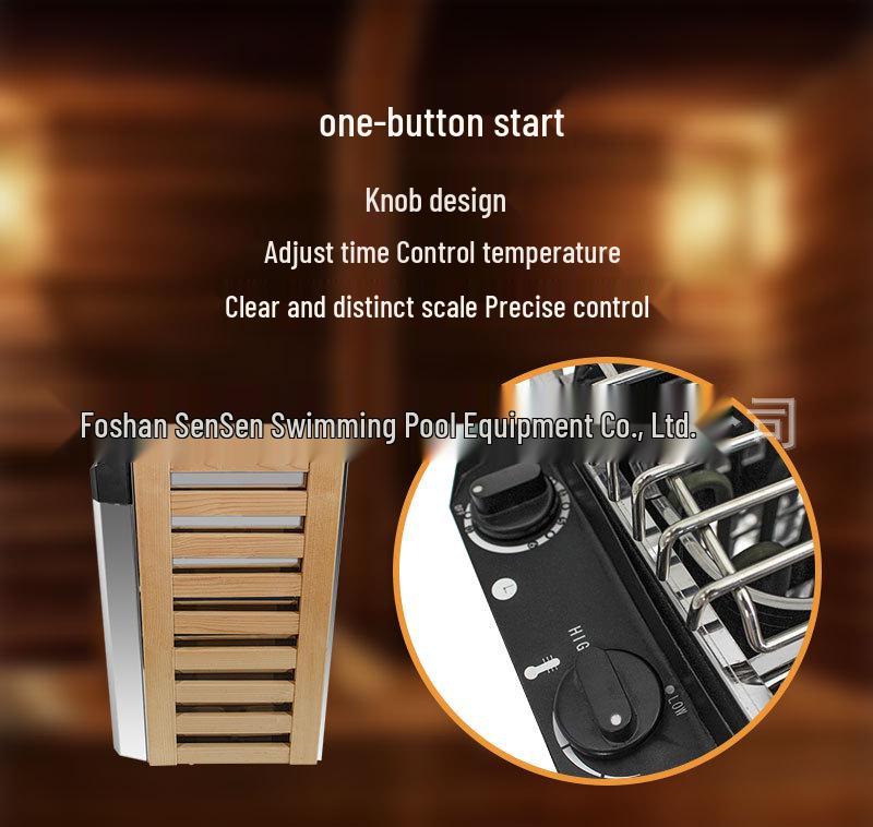 Commercial Stainless Steel Wall-Mounted Sauna Heater with Thermostatic Control