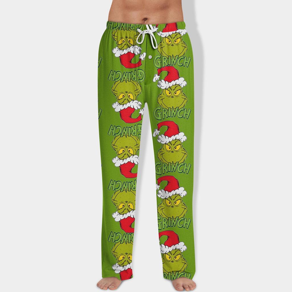 Men's Allover Printed Home Pants Sleeping Pajama Pants Long Pants Pajama Pants Yoga Pants