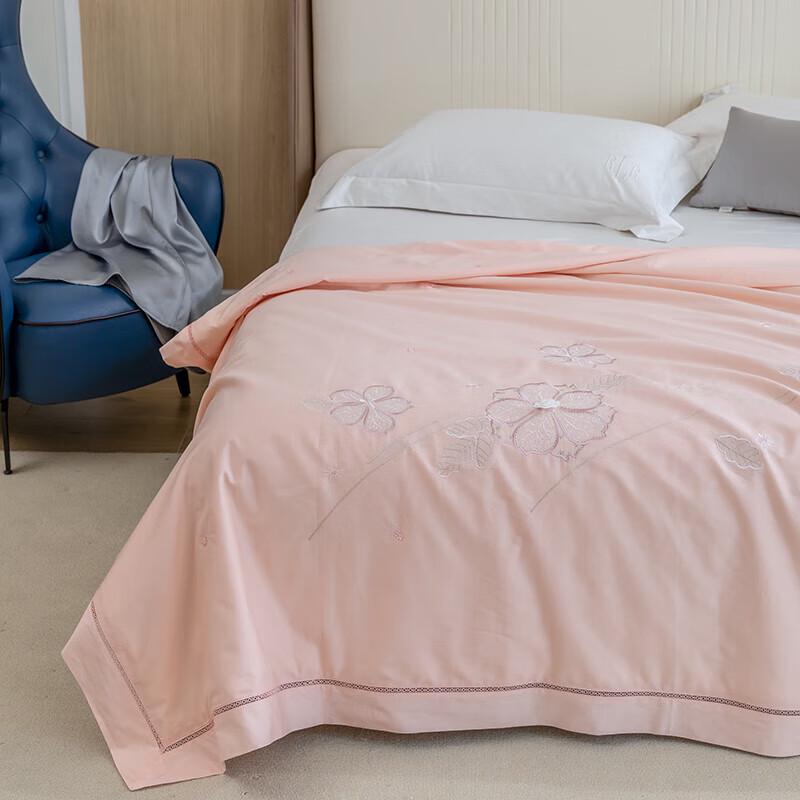 Louis Caro Embroidered All-Season Cotton Quilt