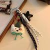 1Pcs Cartoon Plush Bow Love Pendant Keychains For Women Y2K Bag Hanging Jewelry Gift Decoration Accessories