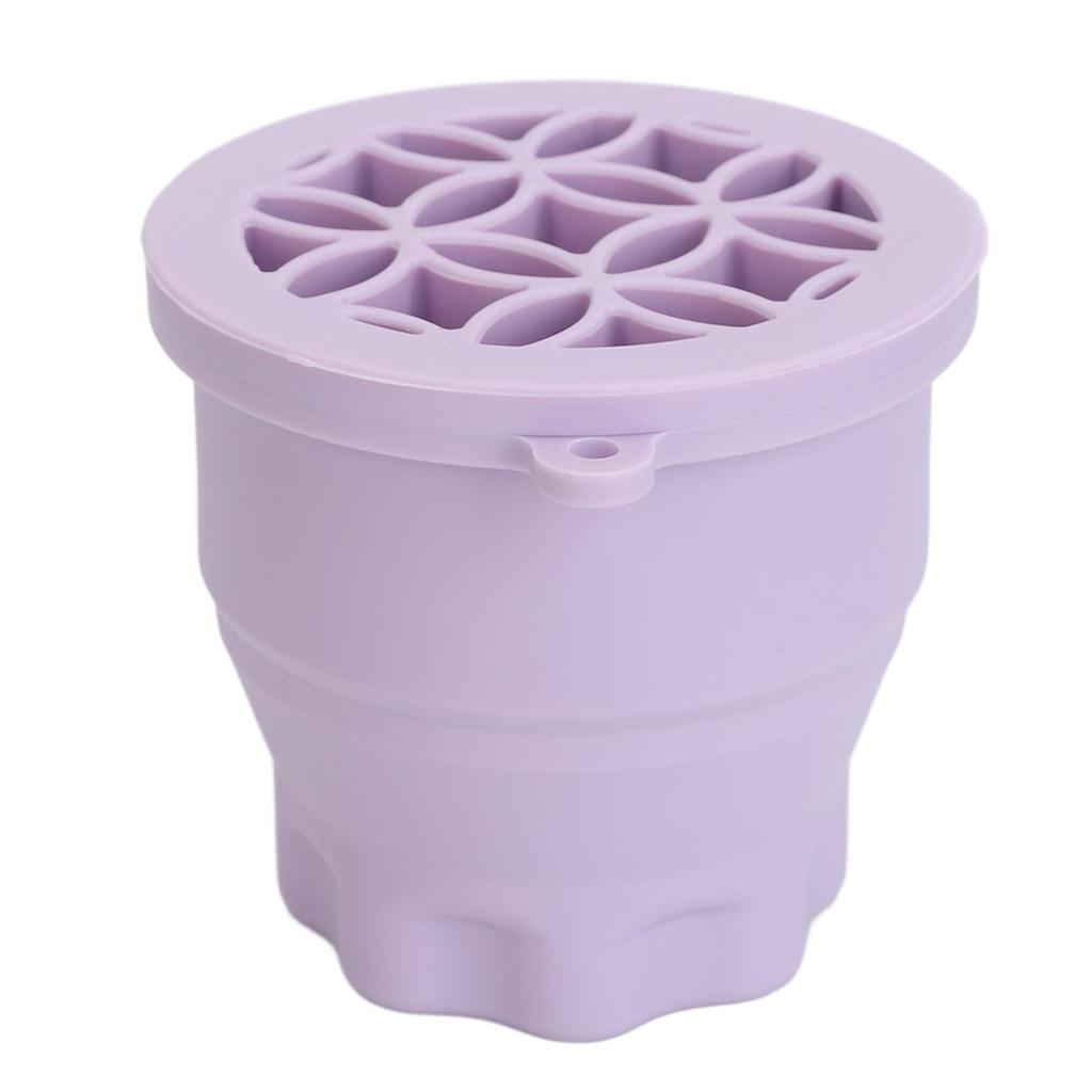 Makeup Brush Cleaner Cup Cosmetic Brush Cleaning Pad Drying Rack Silicone Scrubber Bowl Portable Washing Tool