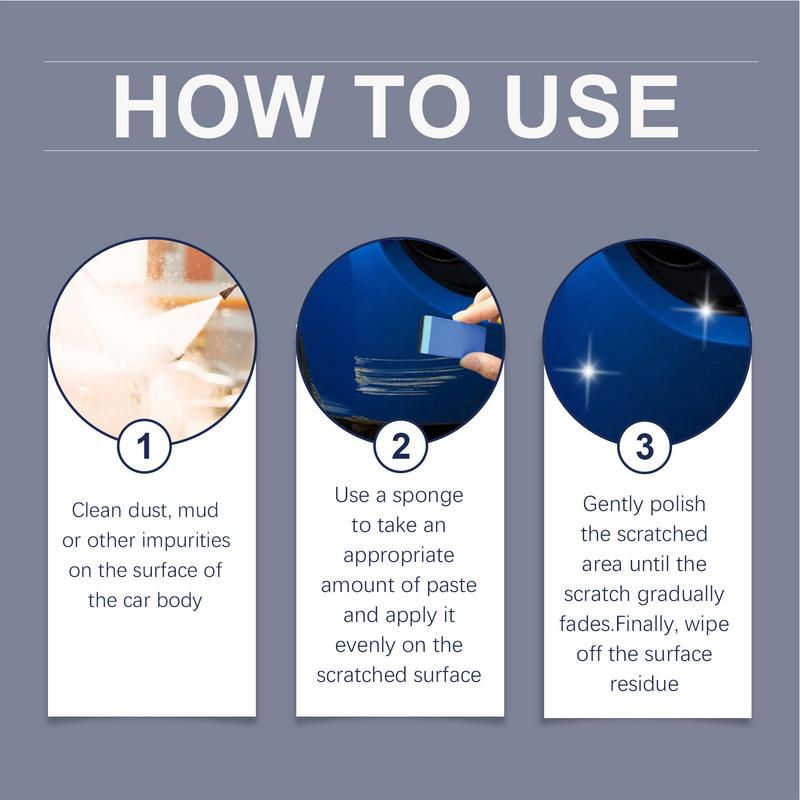Karcjavító viasz autóhoz karcpolírozáshoz Autópolír Autóviasz Többfunkciós Autótisztítás Karcoláseltávolító Szivaccsal Autóhoz &